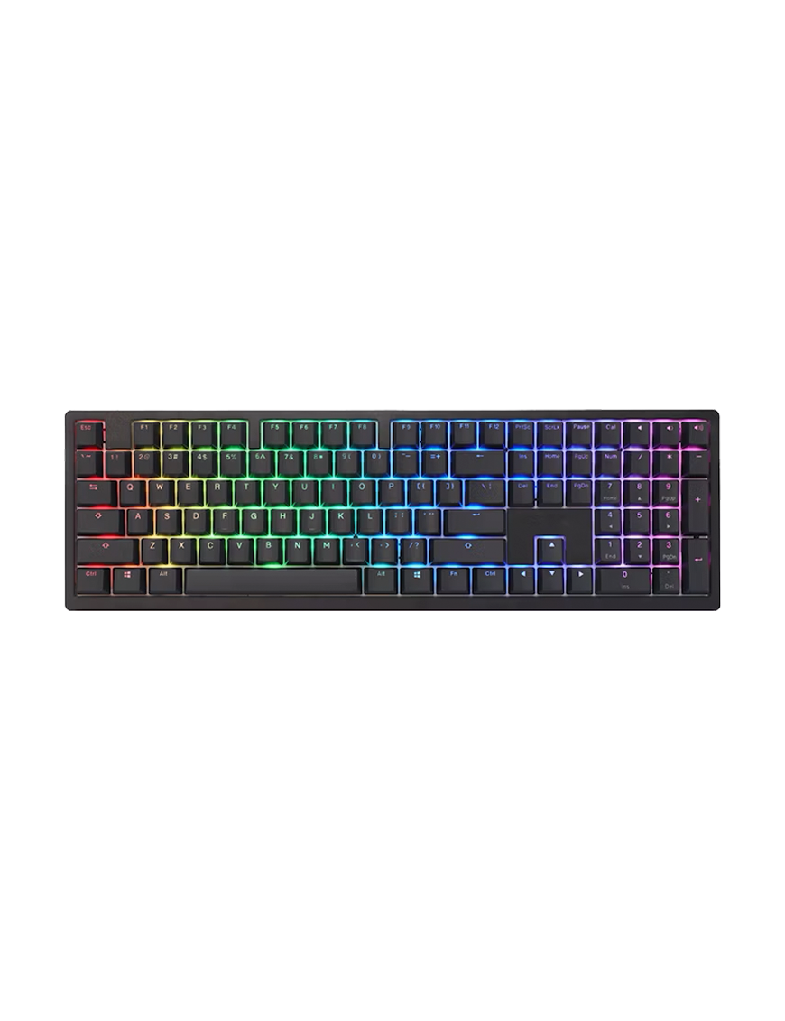 Ducky Zero 6108 100% Classic Black RGB Tri-Mode Connect MX2A-Blue (ES)