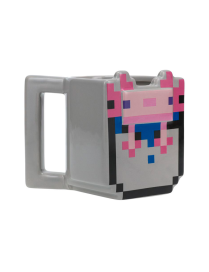 Taza 3D Cuadrada Minecraft Ajolote 400ML