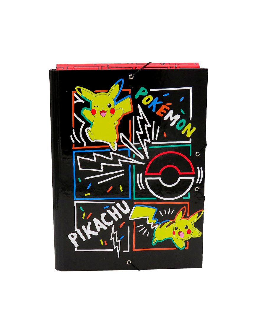 Carpeta Solapas Pokémon Pikachu Colorful