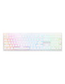 Ducky Zero 6108 100% Pure White RGB Tri-Mode Connect MX2A-Silver (ES)