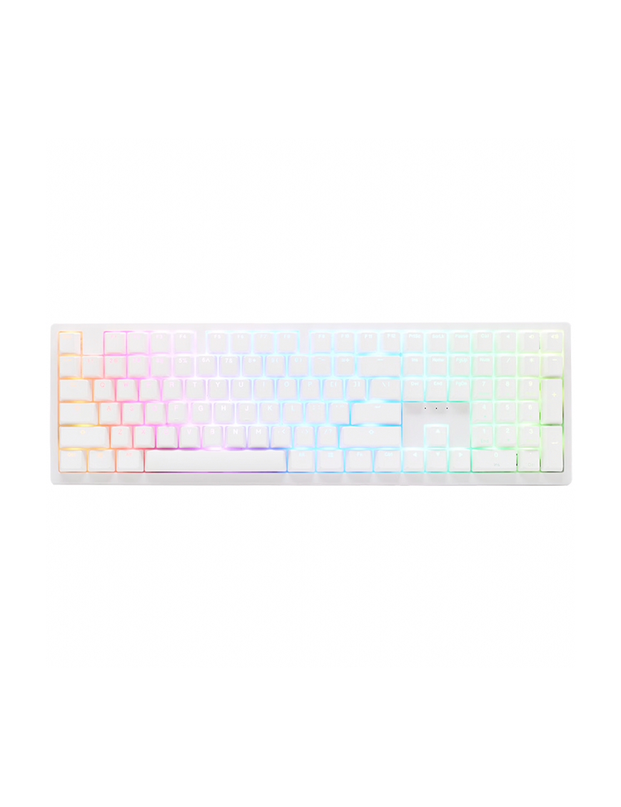 Ducky Zero 6108 100% Pure White RGB Tri-Mode Connect MX2A-Brown (ES)